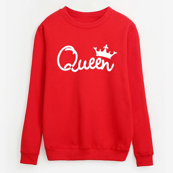 Queen Printing Long Sleeve Sweatshirt