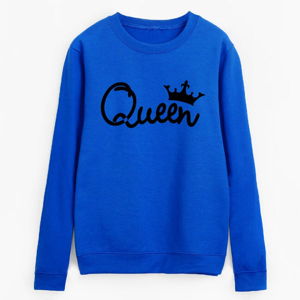 Queen Printing Long Sleeve Sweatshirt