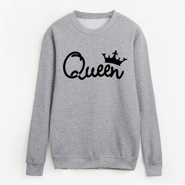 Queen Printing Long Sleeve Sweatshirt