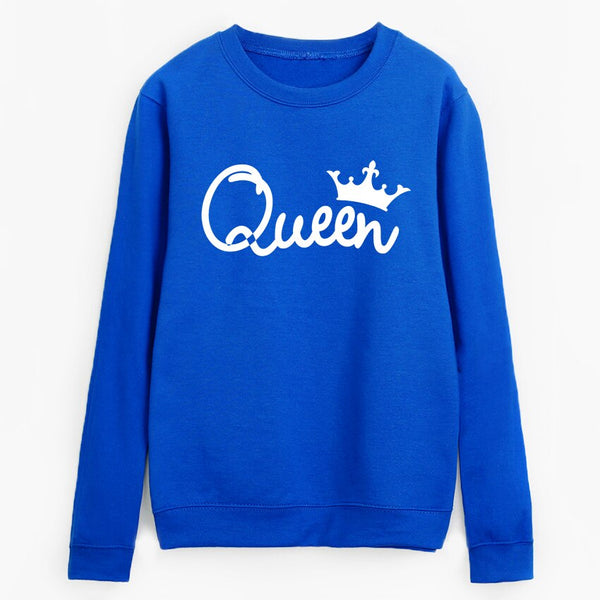 Queen Printing Long Sleeve Sweatshirt