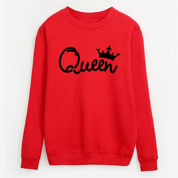 Queen Printing Long Sleeve Sweatshirt