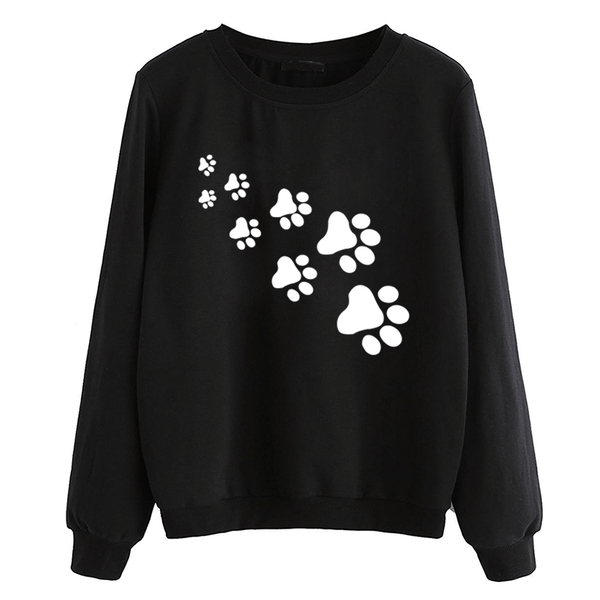 Kawaii Cat Paws Print Sweatshirts