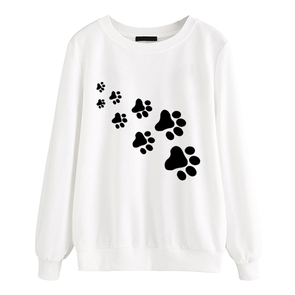 Kawaii Cat Paws Print Sweatshirts