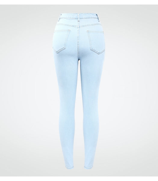 High Waist Stretchy Jeans Pencil Denim Pants